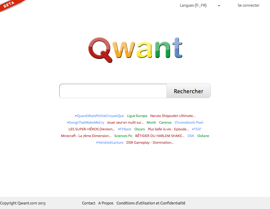 Qwant : le moteur de recherche français